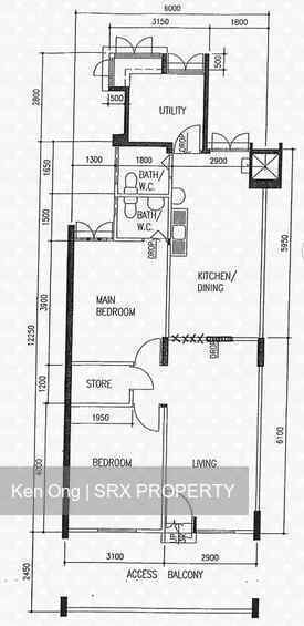 Blk 106 Ang Mo Kio Avenue 4 (Ang Mo Kio), HDB 3 Rooms #204956301